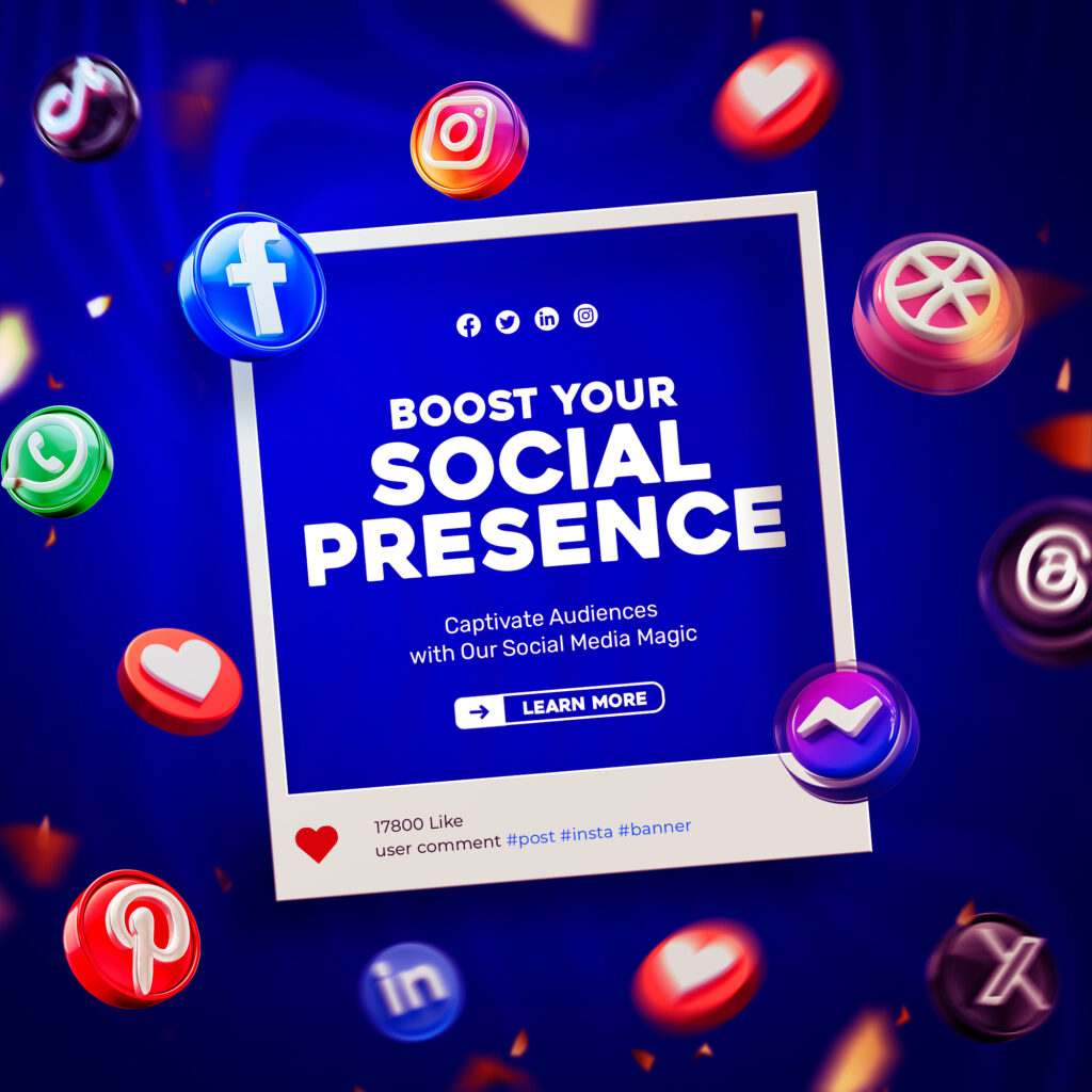 Social Media Instagram Digital Marketing Concept